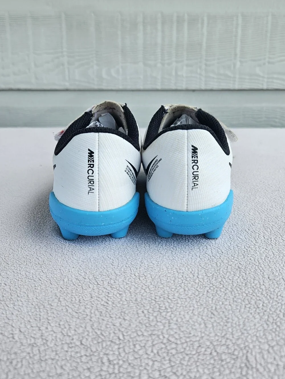 Nike Jr. Mercurial Vapor 15 Club MG Soccer Cleats SZ 10C White Blue DJ5964-146